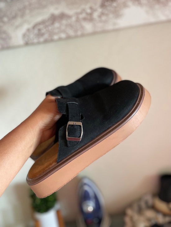 SHEIN Shoes - Black SOCTU slip-on mules